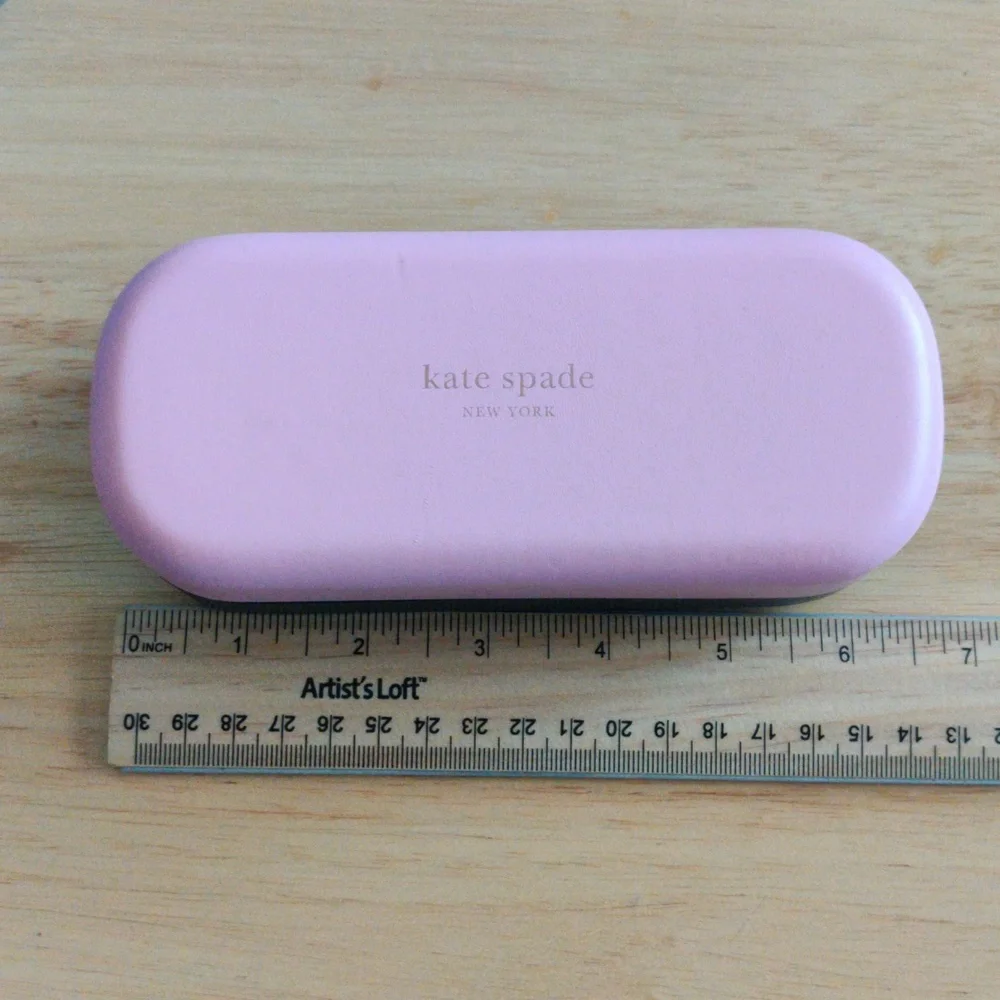 Kate Spade Light Pink Green Sunglasses  Case